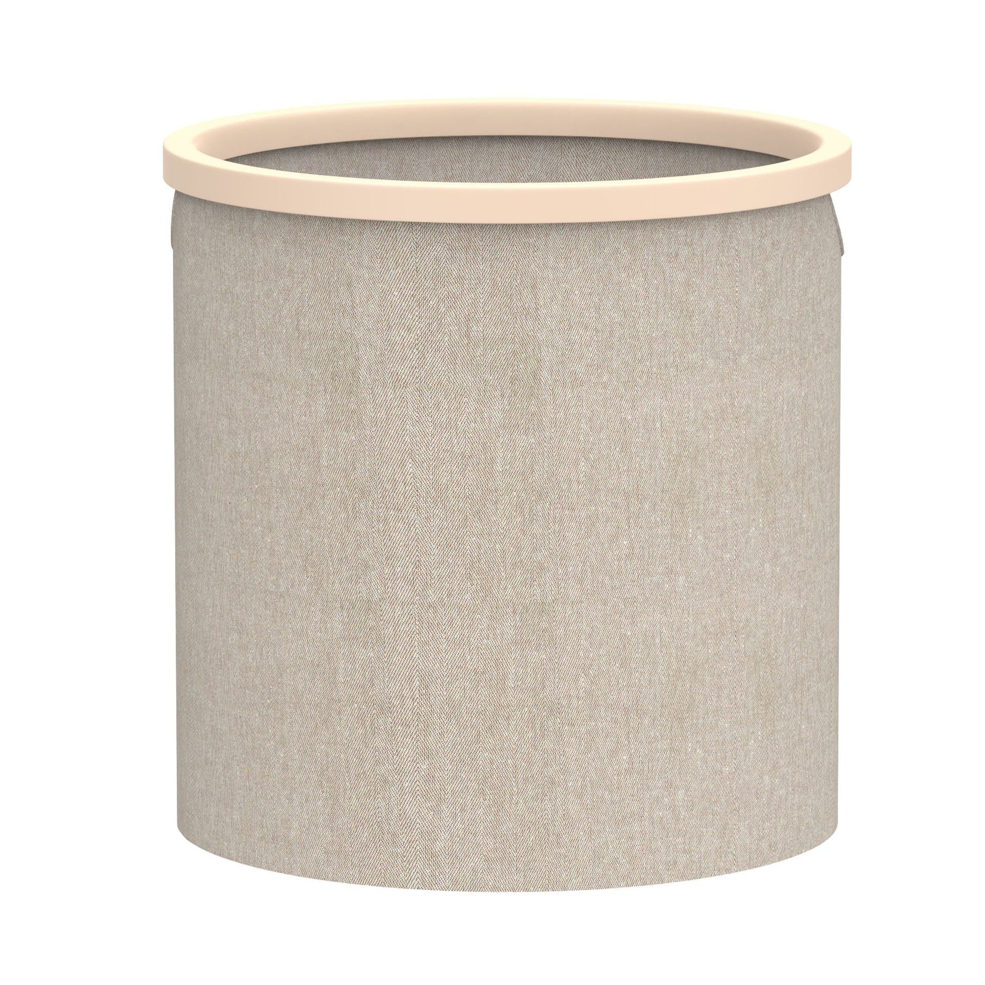 Collapsible Wooden Laundry Basket with Removable Canvas Bag